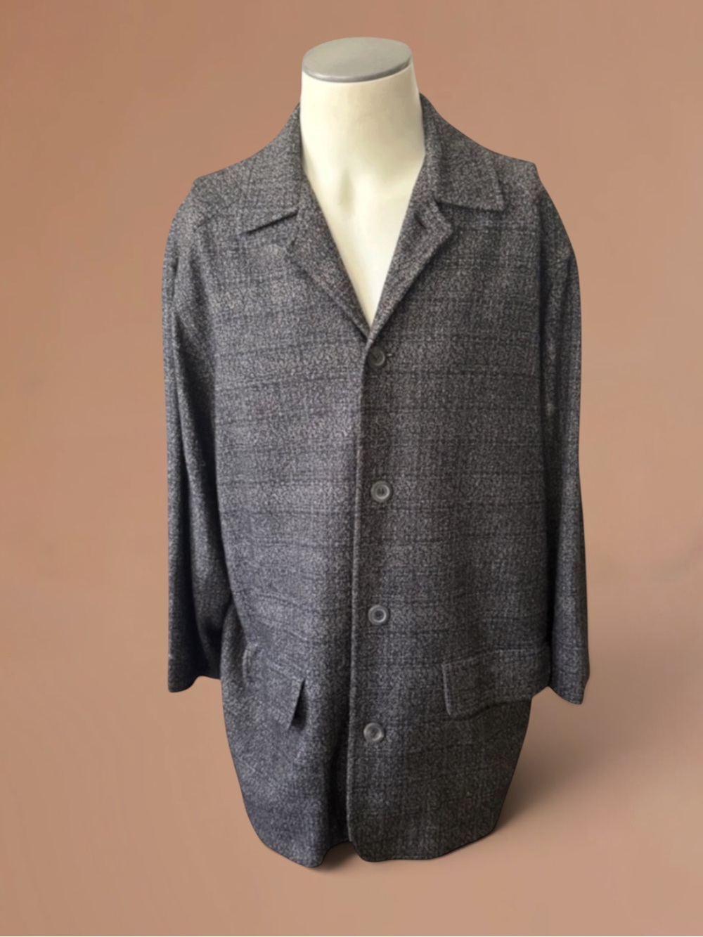 Ermenegildo Zegna Cashmere Wool Blend Unconstructed Jacket Size 52 Large